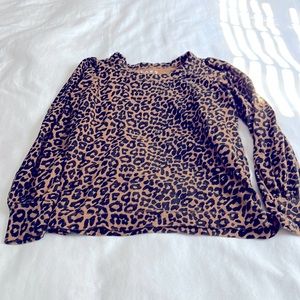 Animal print sweater in sweater
